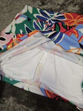 Bailey 44 Sport Skort Multicolor Print XS Tennis Pickleball Golf Athletic Preppy